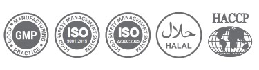 GMP, ISO 9001, ISO 22000, Helal ve HACCP belgeleri